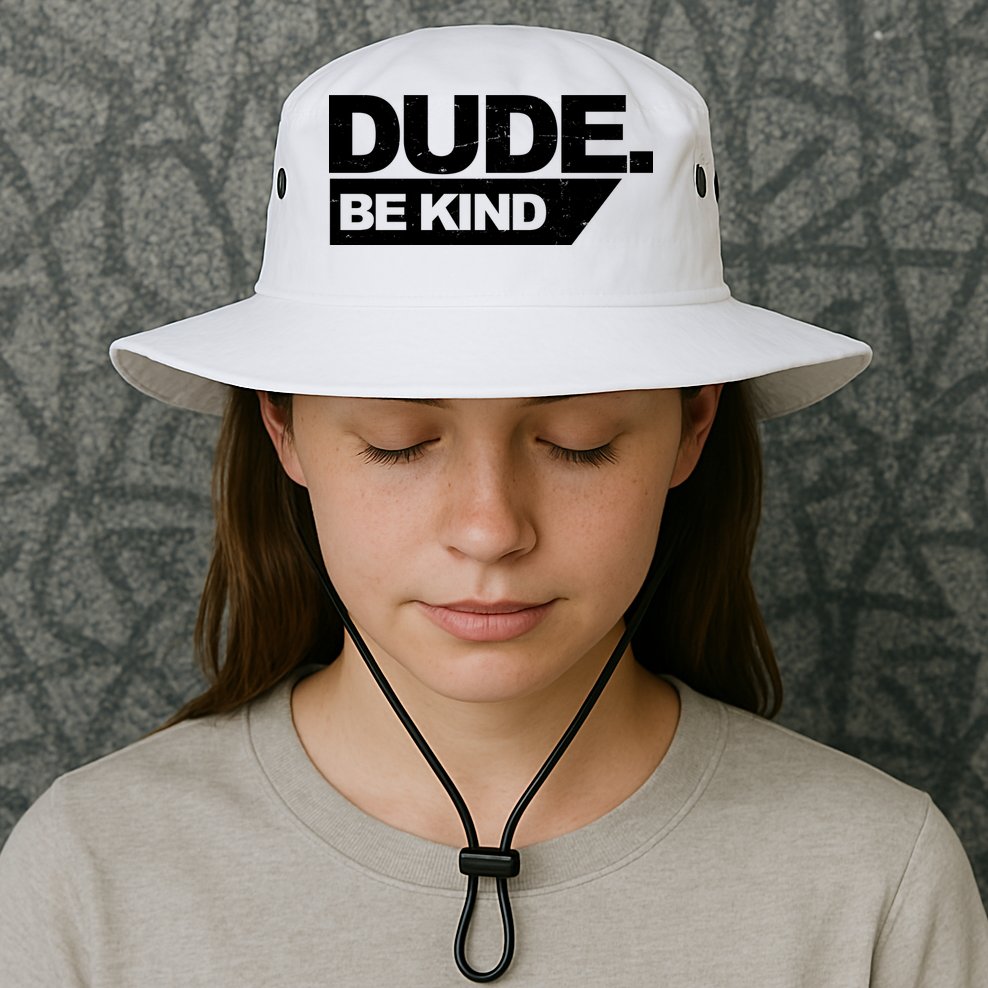 Dude Be Kind Anti Bullying Retro Bucket Hat