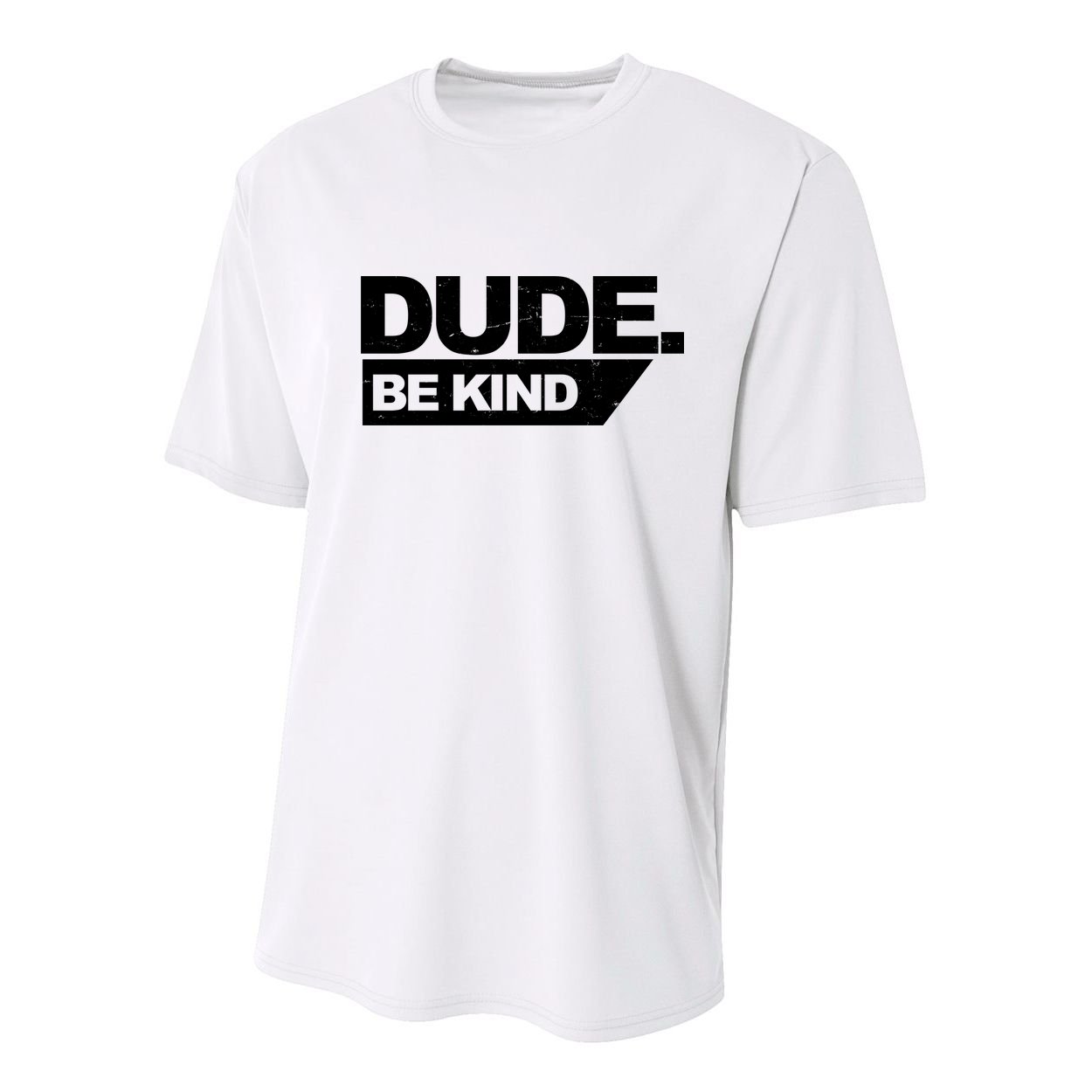 Dude Be Kind Anti Bullying Retro Youth Performance Sprint T-Shirt