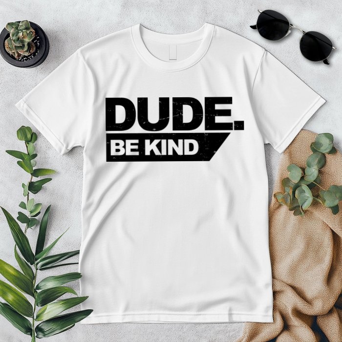 Dude Be Kind Anti Bullying Retro Premium T-Shirt