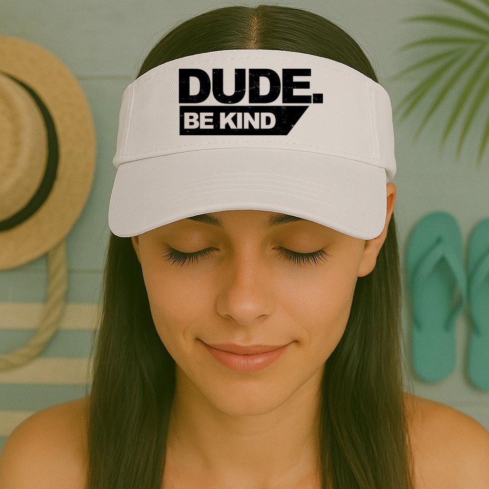 Dude Be Kind Anti Bullying Retro Visor