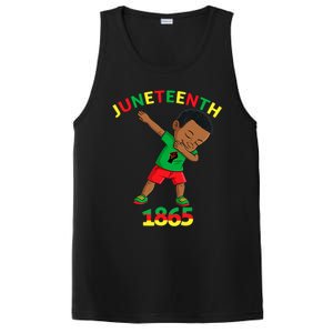 Dabbing Black King Juneteenth Melanin Brown Skin Boy Dab PosiCharge Competitor Tank