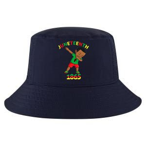 Dabbing Black King Juneteenth Melanin Brown Skin Boy Dab Cool Comfort Performance Bucket Hat