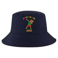 Dabbing Black King Juneteenth Melanin Brown Skin Boy Dab Cool Comfort Performance Bucket Hat