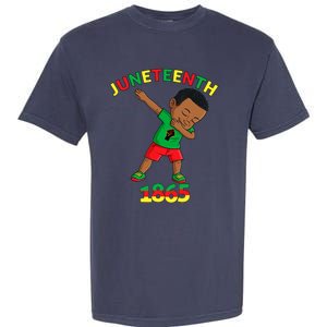 Dabbing Black King Juneteenth Melanin Brown Skin Boy Dab Garment-Dyed Heavyweight T-Shirt