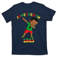 Dabbing Black King Juneteenth Melanin Brown Skin Boy Dab T-Shirt