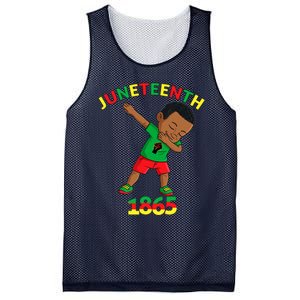 Dabbing Black King Juneteenth Melanin Brown Skin Boy Dab Mesh Reversible Basketball Jersey Tank