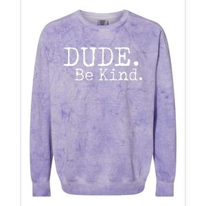 Dude Be Kind Kids Unity Day Orange Anti Bullying Colorblast Crewneck Sweatshirt