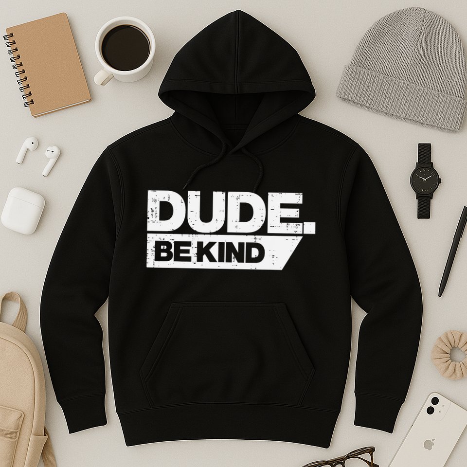 Dude Be Kind Kids Unity Day Orange Anti Bullying Hoodie