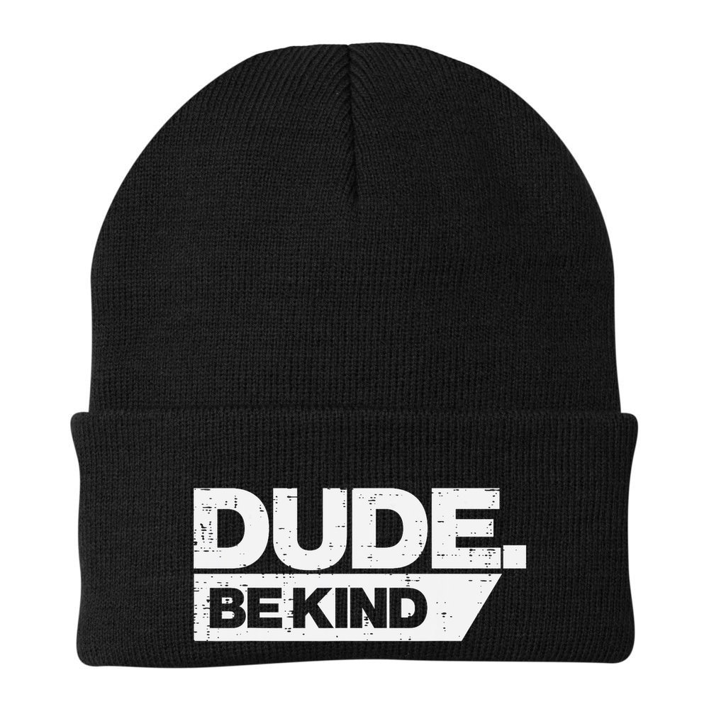 Dude Be Kind Kids Unity Day Orange Anti Bullying Beanie