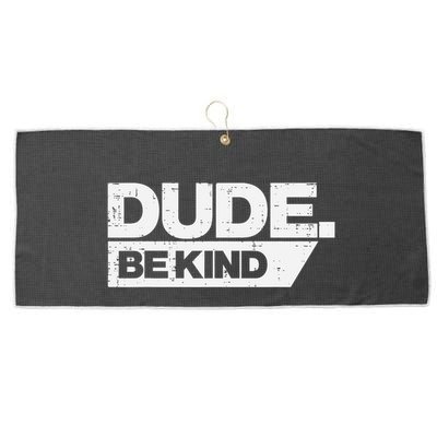 Dude Be Kind Kids Unity Day Orange Anti Bullying Large Microfiber Waffle Golf Towel