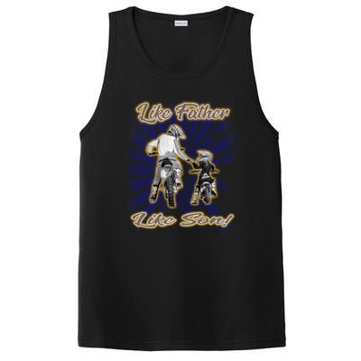 Dirt Bike Like Father And Son Hooded Funny Gift PosiCharge Competitor Tank