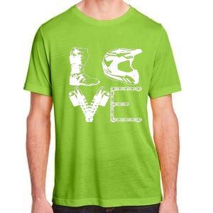 Dirt Bike LOVE Motocross MX Enduro Biker Gift Adult ChromaSoft Performance T-Shirt