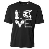 Dirt Bike LOVE Motocross MX Enduro Biker Gift Cooling Performance Crew T-Shirt