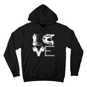 Dirt Bike LOVE Motocross MX Enduro Biker Gift Hoodie