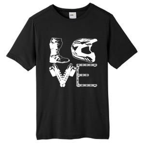 Dirt Bike LOVE Motocross MX Enduro Biker Gift Tall Fusion ChromaSoft Performance T-Shirt