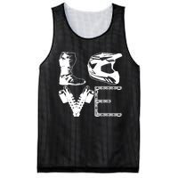 Dirt Bike LOVE Motocross MX Enduro Biker Gift Mesh Reversible Basketball Jersey Tank