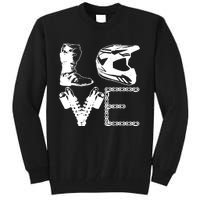 Dirt Bike LOVE Motocross MX Enduro Biker Gift Tall Sweatshirt