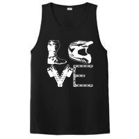 Dirt Bike LOVE Motocross MX Enduro Biker Gift PosiCharge Competitor Tank