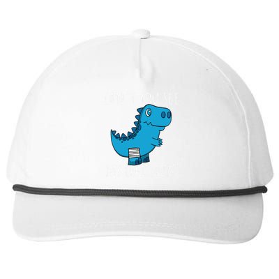 Dinosaur Broken Leg Get Well Soon For Leg Injury Snapback Five-Panel Rope Hat