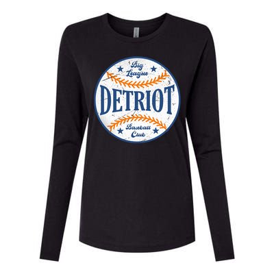 Detroit Big League Baseball Club Womens Cotton Relaxed Long Sleeve T-Shirt