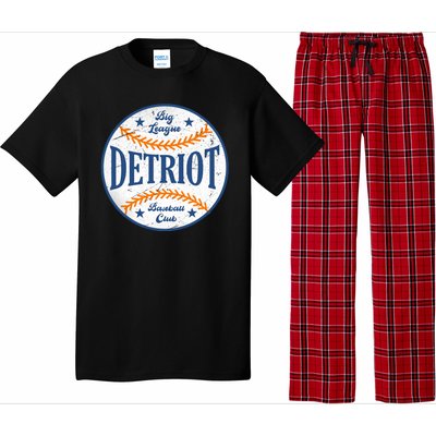 Detroit Big League Baseball Club Pajama Set