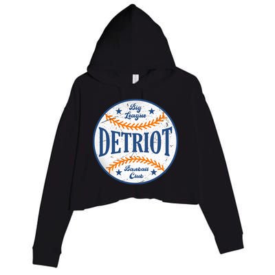 Detroit Big League Baseball Club Crop Fleece Hoodie