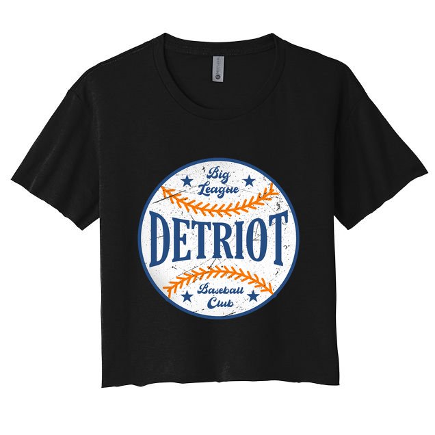 Detroit Big League Baseball Club Crop Top