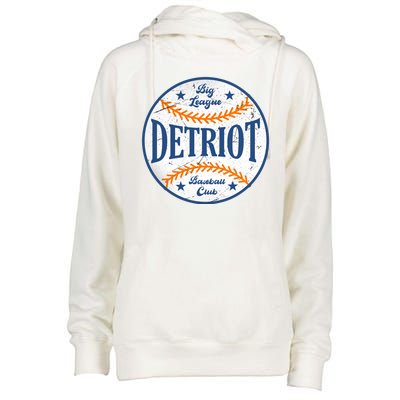 Detroit Big League Baseball Club Womens Funnel Neck Pullover Hood