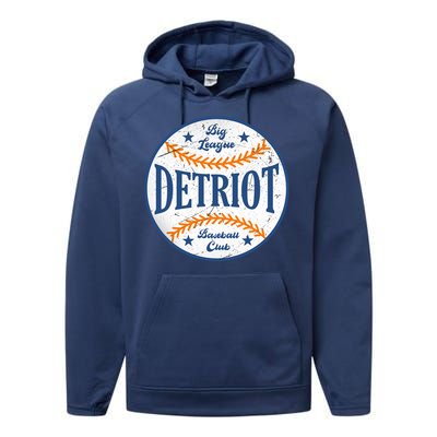 Detroit Big League Baseball Club Performance Fleece Hoodie