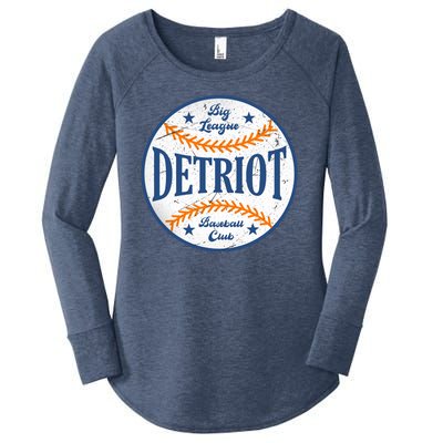 Detroit Big League Baseball Club Women's Perfect Tri Tunic Long Sleeve Shirt