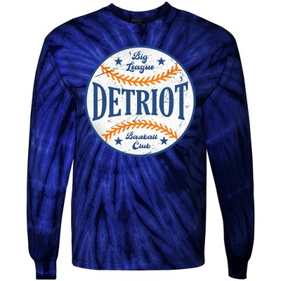 Detroit Big League Baseball Club Tie-Dye Long Sleeve Shirt