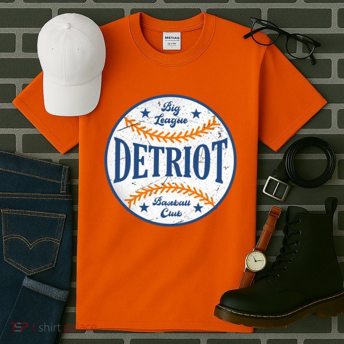 Detroit Big League Baseball Club Tall T-Shirt