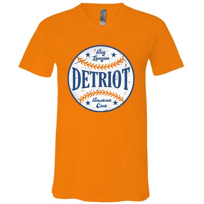 Detroit Big League Baseball Club V-Neck T-Shirt