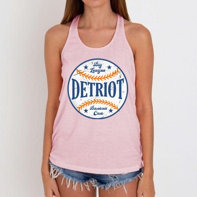 Detroit Big League Baseball Club Women's Knotted Racerback Tank