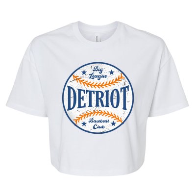 Detroit Big League Baseball Club Bella+Canvas Jersey Crop Tee