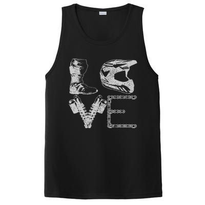 Dirt Bike Love Motocross Mx Enduro Biker Gift PosiCharge Competitor Tank