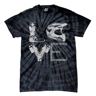 Dirt Bike Love Motocross Mx Enduro Biker Gift Tie-Dye T-Shirt