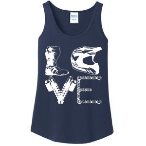 Dirt Bike LOVE Motocross Biker Gift Ladies Essential Tank