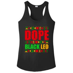 Dope Black Leo Black History Month Melanin African Ladies PosiCharge Competitor Racerback Tank