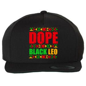 Dope Black Leo Black History Month Melanin African Wool Snapback Cap