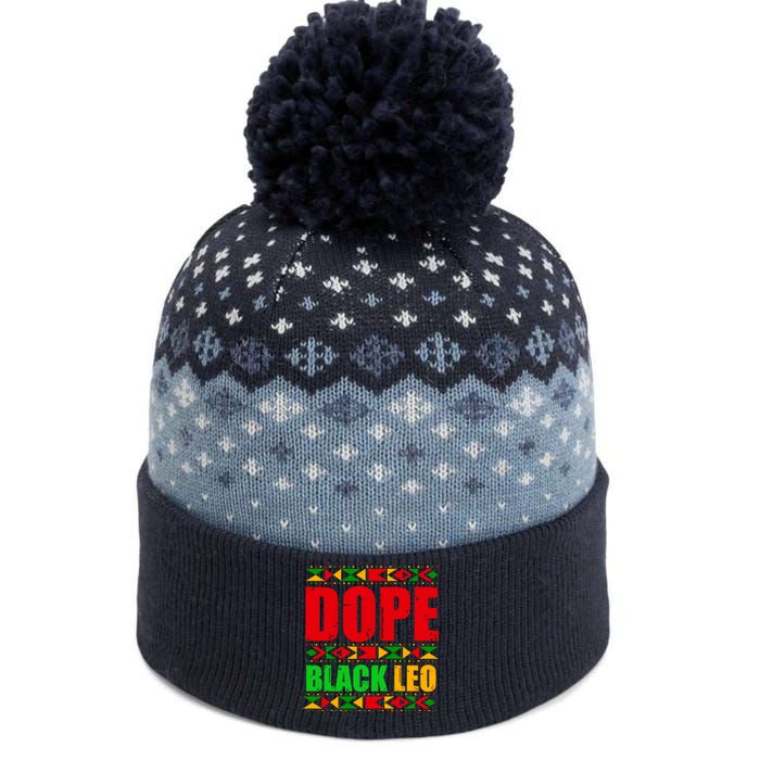 Dope Black Leo Black History Month Melanin African The Baniff Cuffed Pom Beanie