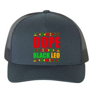 Dope Black Leo Black History Month Melanin African Yupoong Adult 5-Panel Trucker Hat