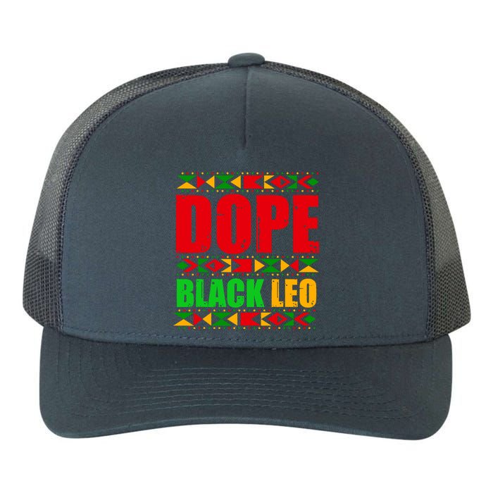 Dope Black Leo Black History Month Melanin African Yupoong Adult 5-Panel Trucker Hat