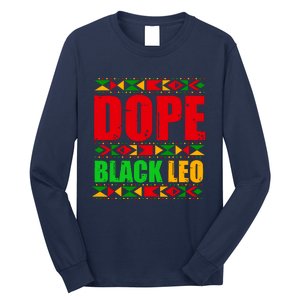 Dope Black Leo Black History Month Melanin African Long Sleeve Shirt