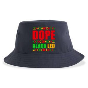 Dope Black Leo Black History Month Melanin African Sustainable Bucket Hat