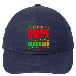 Dope Black Leo Black History Month Melanin African 7-Panel Snapback Hat