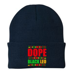 Dope Black Leo Black History Month Melanin African Knit Cap Winter Beanie