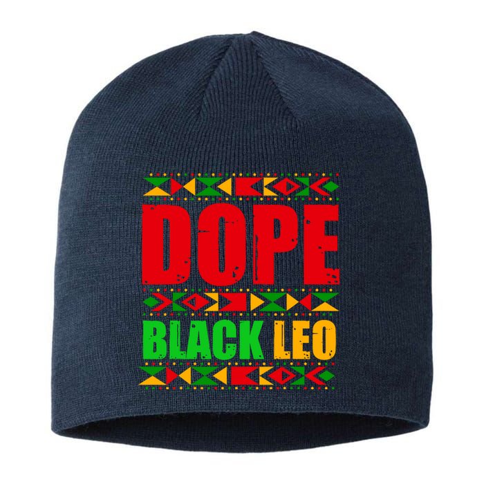 Dope Black Leo Black History Month Melanin African Sustainable Beanie