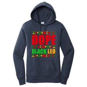 Dope Black Leo Black History Month Melanin African Women's Pullover Hoodie