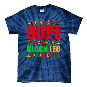 Dope Black Leo Black History Month Melanin African Tie-Dye T-Shirt